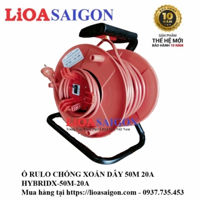 Ổ CẮM RULO CHỐNG XOẮN DÂY LIOA HYBRIDX-50M-20A