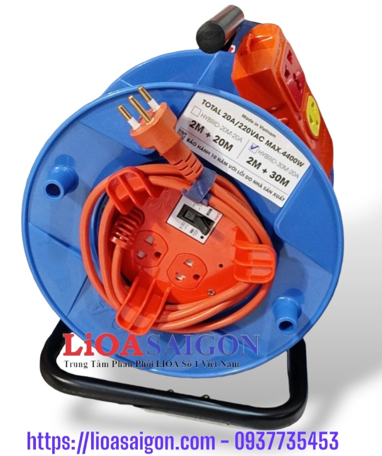Ổ CẮM KÉO DÀI KẾT HỢP RULO 15M LIOA HYBRID-15M-20A