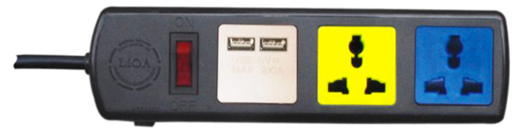 Ổ cắm đa năng có cổng sạc USB LiOA 3D32NUSB