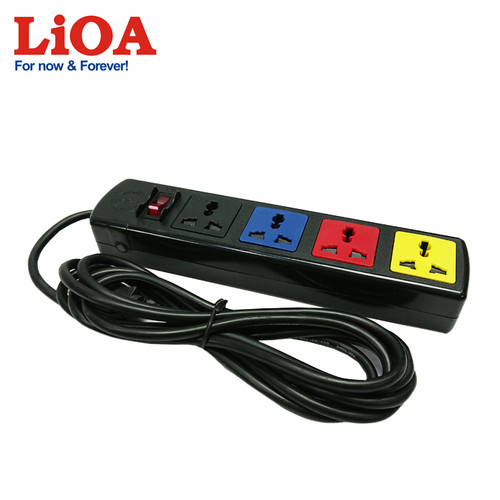 Ổ cắm kéo dài đa năng 4 ổ cắm LiOA 4D33N - 4D33N