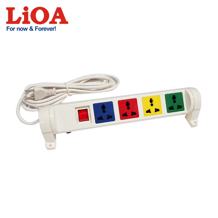 Ổ cắm kéo dài đa năng xoay 4 ổ cắm LiOA 4D32WN2X - 4D32WN2X