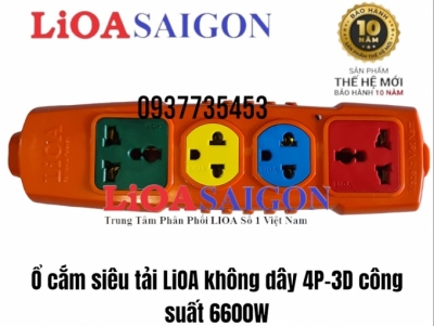 Ổ cắm siêu tải không dây LiOA 4P-2D 6600W